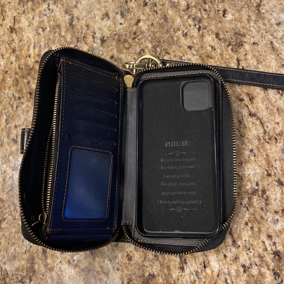 POLA iPhone 11 XS Max Wallet Case. iPhone 11 max pro compatible as well. - Picture 2 of 4